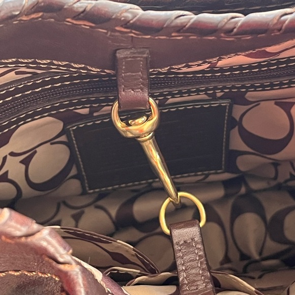 Vintage Coach Limited Edition Brown Ergo Belted Hobo Bag with Braided Leather - Picture 6 of 14